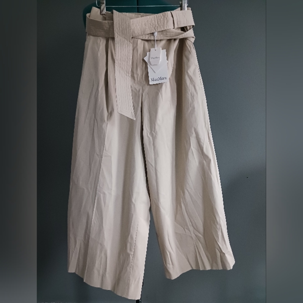 NWT Max Mara Ghisa Sand Pant Size 12